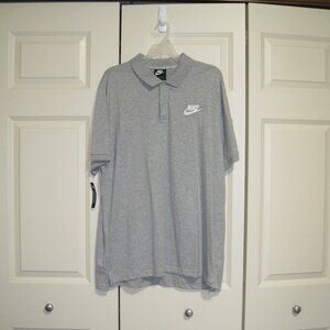 NWT Nike light gray polo sz XL